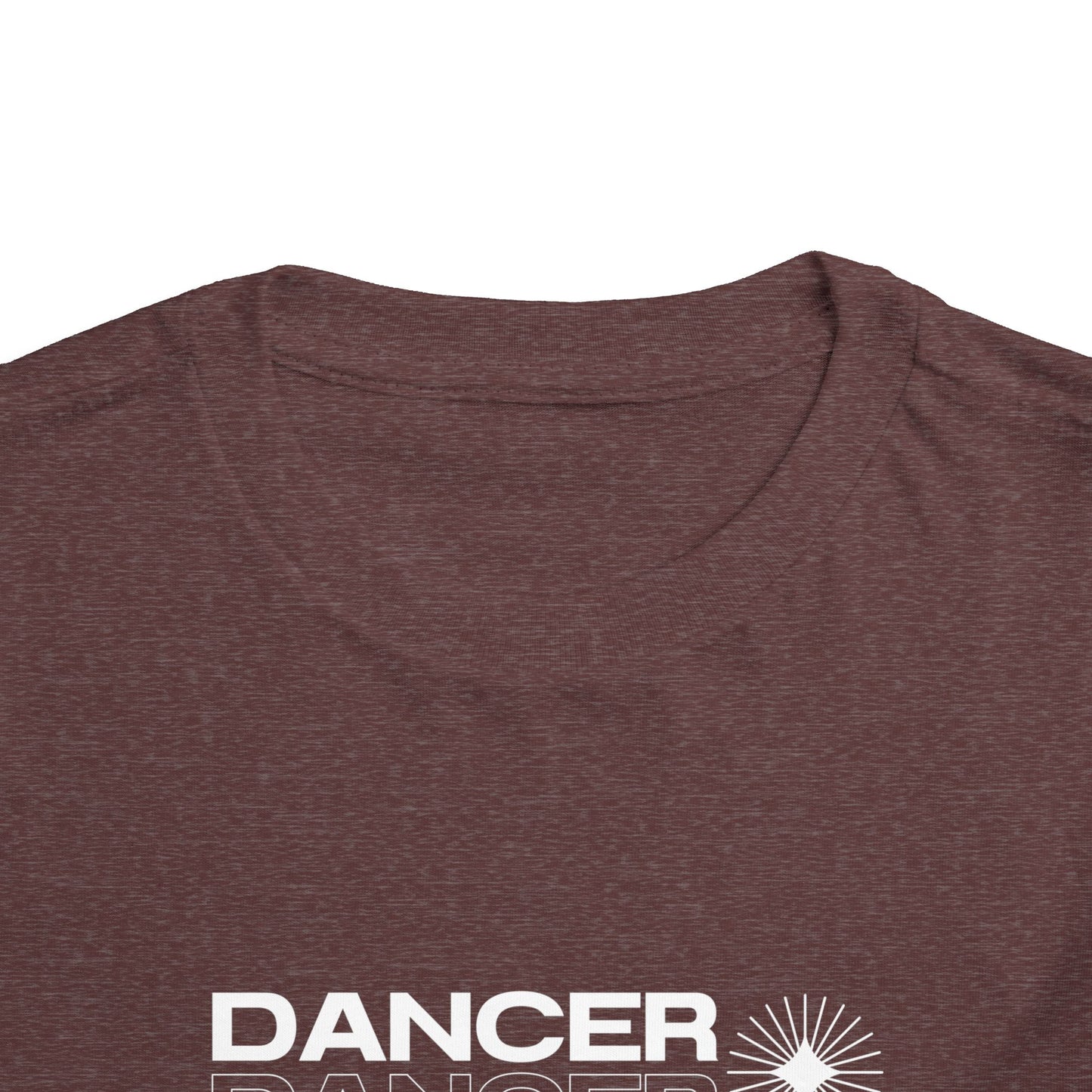 “Dancer" Toddler Short Sleeve T-Shirt – Streetwear-Inspired Ballet Barre Graphic Tee for Young Kids