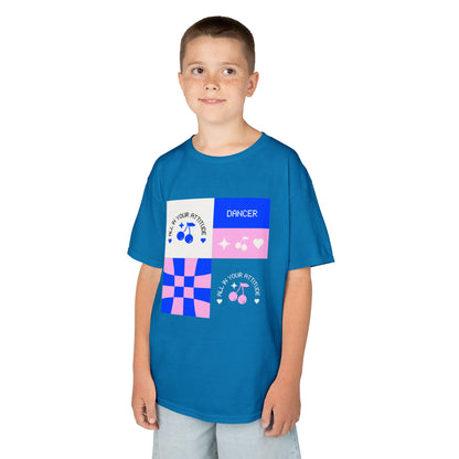 "Dancer - All in Your Attitude" Retro Graphic Tee for Kids - Youth Dance T-Shirt