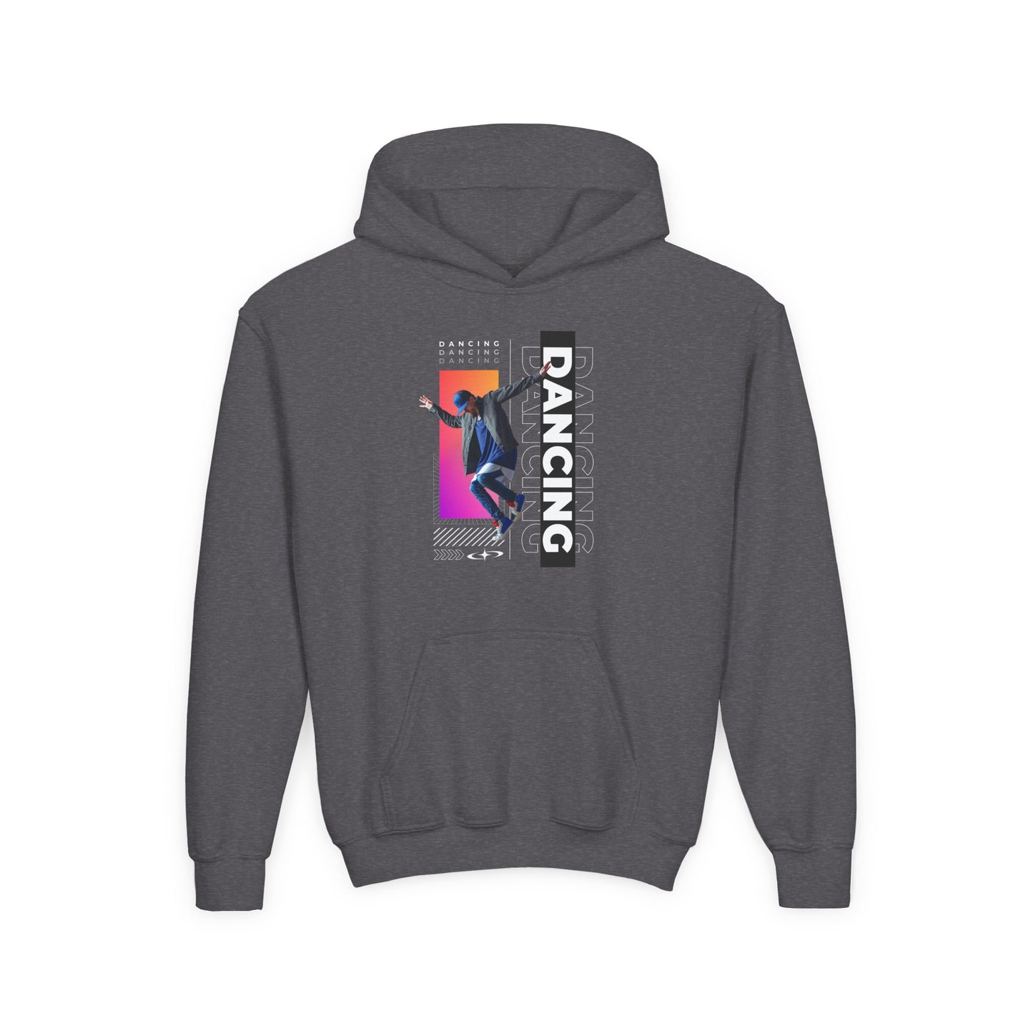 “Dancing” Male Dancer Streetwear Graphic | Unisex Youth Hoodie – Dance Hoodie for Kids & Young Performers