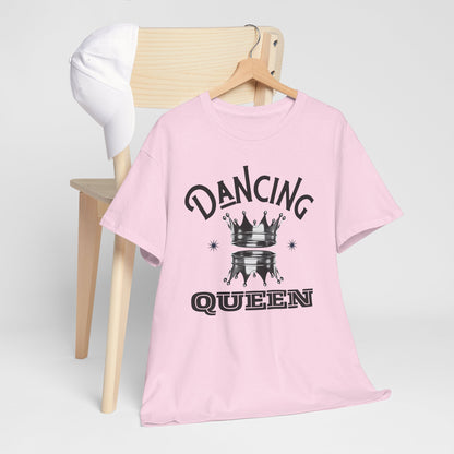 “Dancing Queen" Unisex Heavy Cotton T-Shirt with Crown Graphic – Dance-Inspired Graphic Tee for Adults & Kids