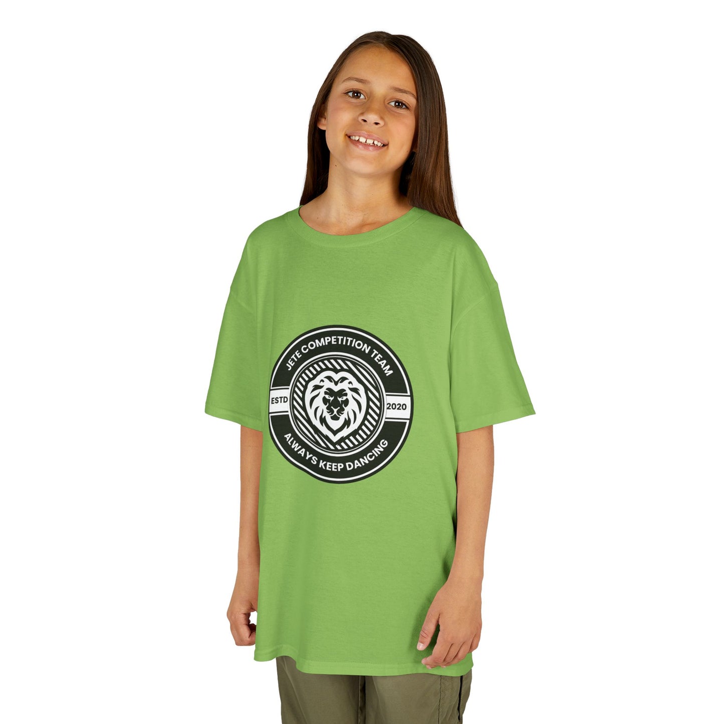 "Jeté Competition Team – Always Keep Dancing" Collegiate Graphic Tee - Youth Dance Team T-Shirt