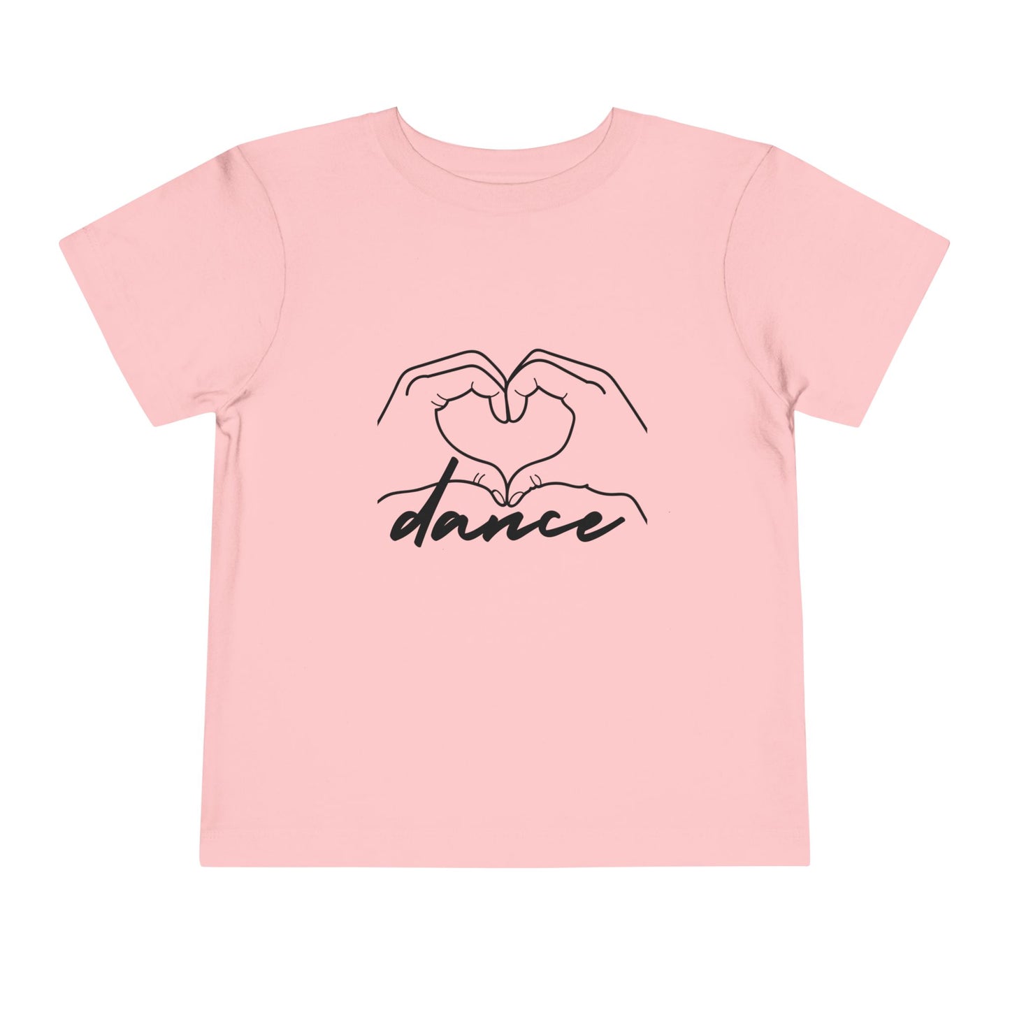 "Dance" Heart Hands Toddler Short Sleeve Tee – Heart Hands Graphic Dance Lover T-Shirt