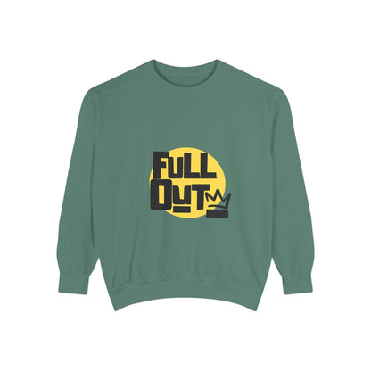 "Full Out" Unisex Lightweight Crewneck Sweatshirt – Bold Streetwear-Inspired Dance Graphic Pullover for Dancers & Performers