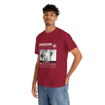 “Dancer” Graphic with Breakdancer Streetwear-Inspired Design | Hip-Hop Dance T-Shirt for Men & Women | Unisex Heavy Cotton Tee