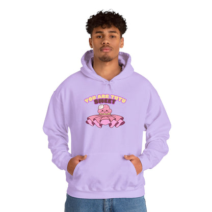 "You Are Tutu Sweet" Unisex Heavy Blend Hooded Sweatshirt – Kawaii Cupcake in Tutu Dance Graphic Hoodie for Adults and Teens