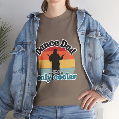 "Dance Dad" Unisex Heavy Cotton Tee – Funny Retro Dance Shirt for Cool Dads