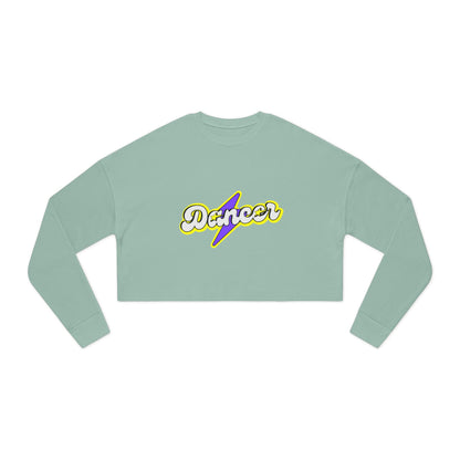 "Dancer" Women’s Cropped Dance Sweatshirt – Superhero-Inspired Graphic | Bold Dance Apparel for Strong, Empowered Movers