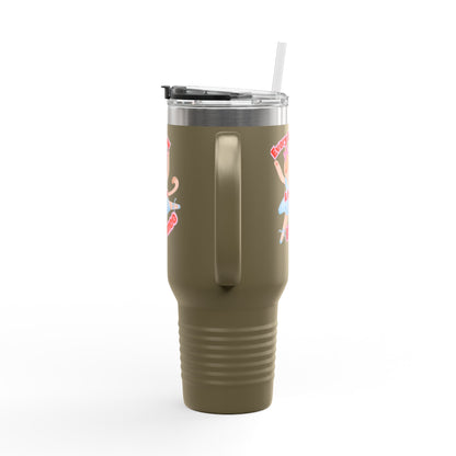 “Every Meow & Then I Dance” Adorable Dancing Cat Graphic | Cute Cat Dance Tumbler for Ballet Lovers & On-the-Go Coffee Enthusiasts - 40oz Insulated Travel Mug