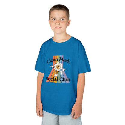“Clean Mark Social Club” Kids Heavy Cotton™ Tee – Streetwear-Inspired Dance Graphic Tee for Kids