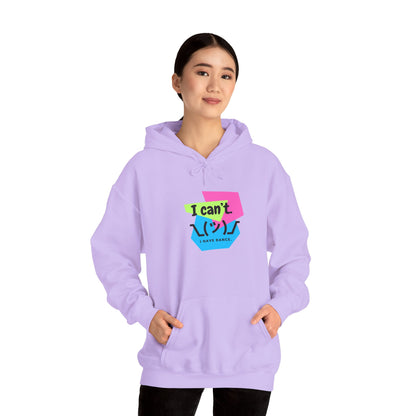 "I Can’t. I Have Dance." Unisex Hooded Sweatshirt – Retro 80s Emoji Graphic Hoodie for Dancers | Jeté Dance-Inspired Loungewear