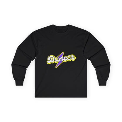 "Dancer" Unisex Long Sleeve Tee – Superhero-Inspired Graphic Dance Shirt for Performers, Instructors & Studio Heroes