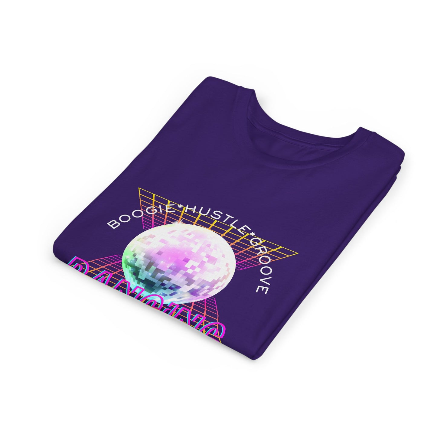 "Boogie, Hustle, Groove - Dancing" Streetwear Dance Graphic – Youth Short Sleeve Tee