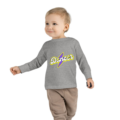 "Dancer" Toddler Dance T-Shirt – Bold Superhero-Inspired Long Sleeve Tee for Kids