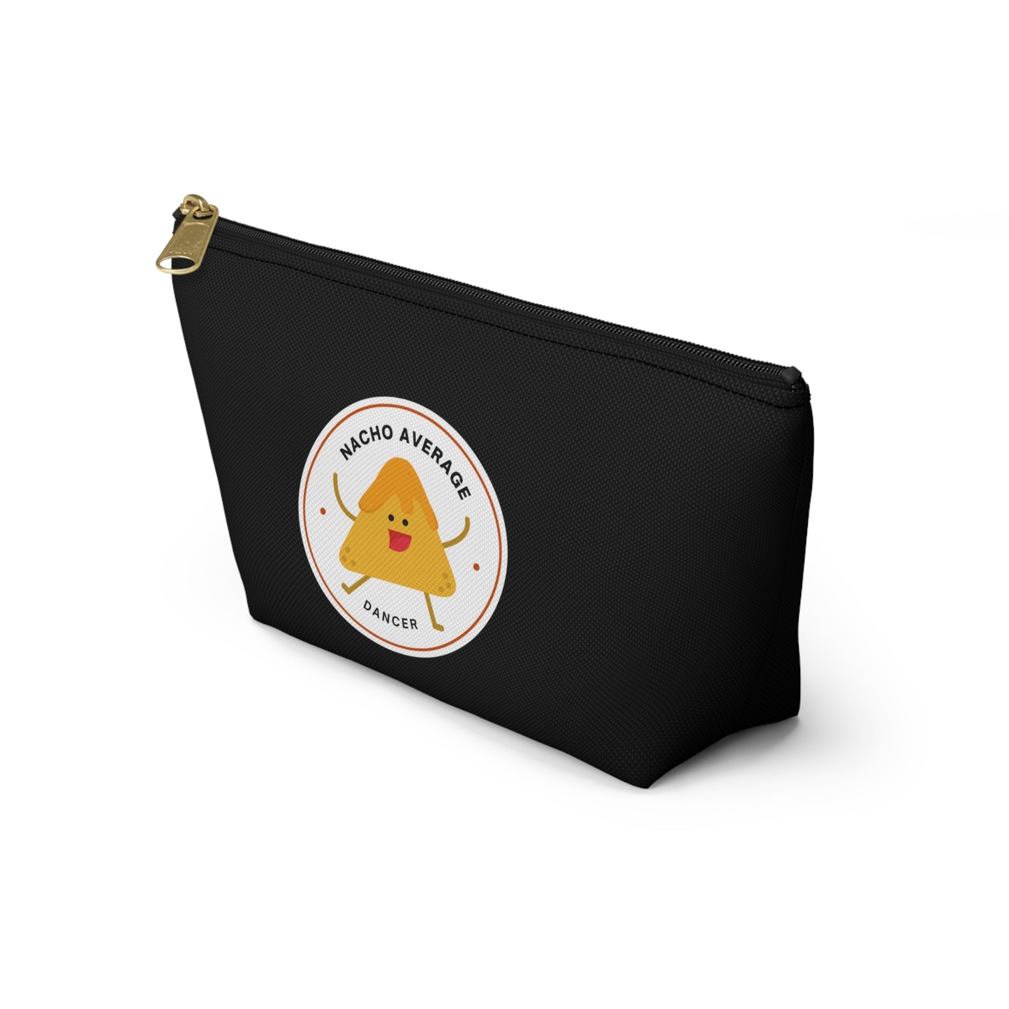"Nacho Average Dancer" Makeup Bag – Cute Nacho Dance Graphic – Fun Dance-Themed Zipper Pouch for Cosmetics, Accessories & Gifts