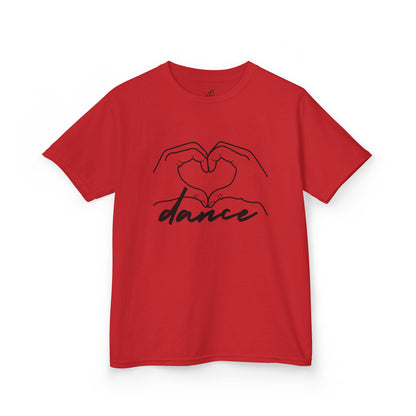 "Dance" Heart Hands Youth Short Sleeve Tee – Heart Hands Graphic Dance Lover T-Shirt