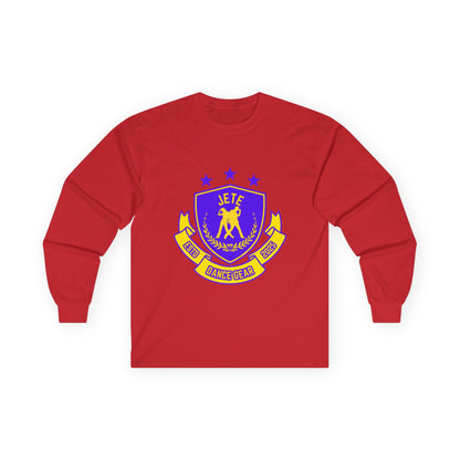 "Jeté Dance Gear" Unisex Long Sleeve Tee – Collegiate-Inspired Dance Shirt for Dancers, Teams & Studio Spirit Wear