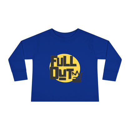 "Full Out" Toddler Dance T-Shirt – Bold Streetwear-Inspired Graphic Long Sleeve Tee for Kids
