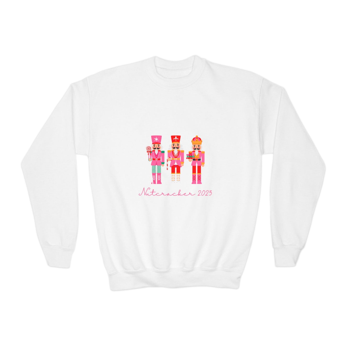 “Nutcracker 2025” Sweatshirt – YOUTH Crewneck | Ballet Holiday Dance Sweatshirt for Dancers