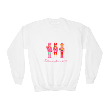 “Nutcracker 2025” Sweatshirt – YOUTH Crewneck | Ballet Holiday Dance Sweatshirt for Dancers