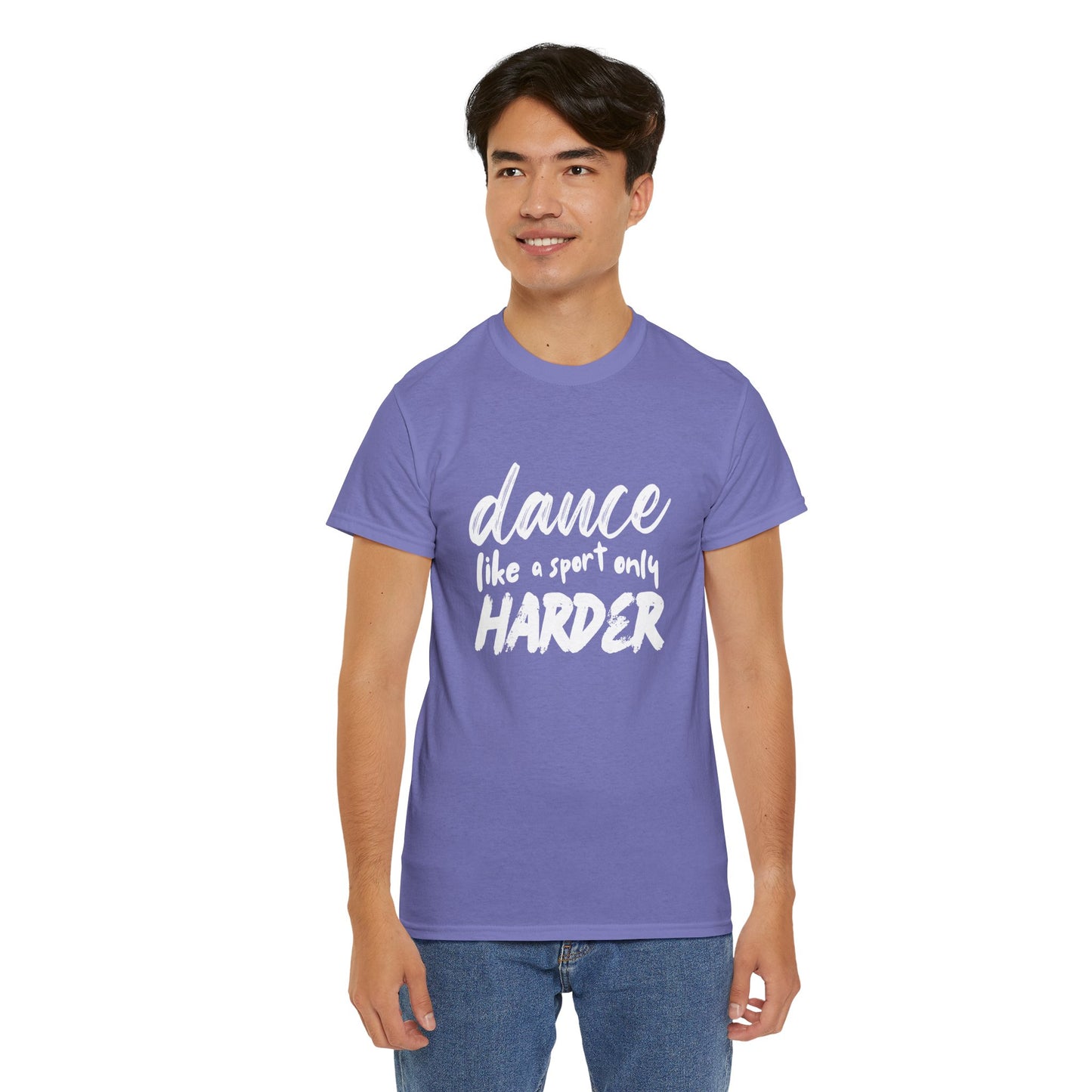 “Dance Like a Sport Only Harder” Unisex Heavy Cotton T-Shirt – Dance-Inspired Graphic Tee for Adults & Kids
