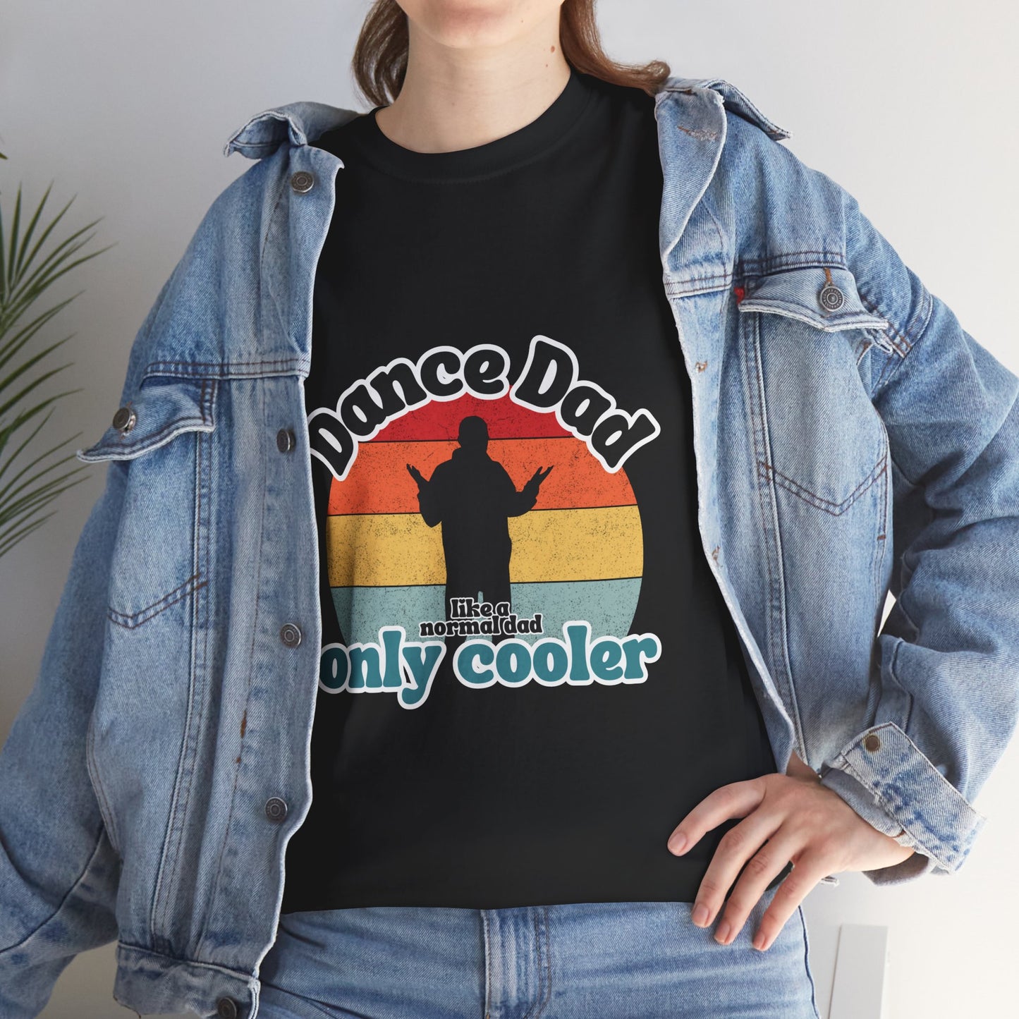 "Dance Dad" Unisex Heavy Cotton Tee – Funny Retro Dance Shirt for Cool Dads