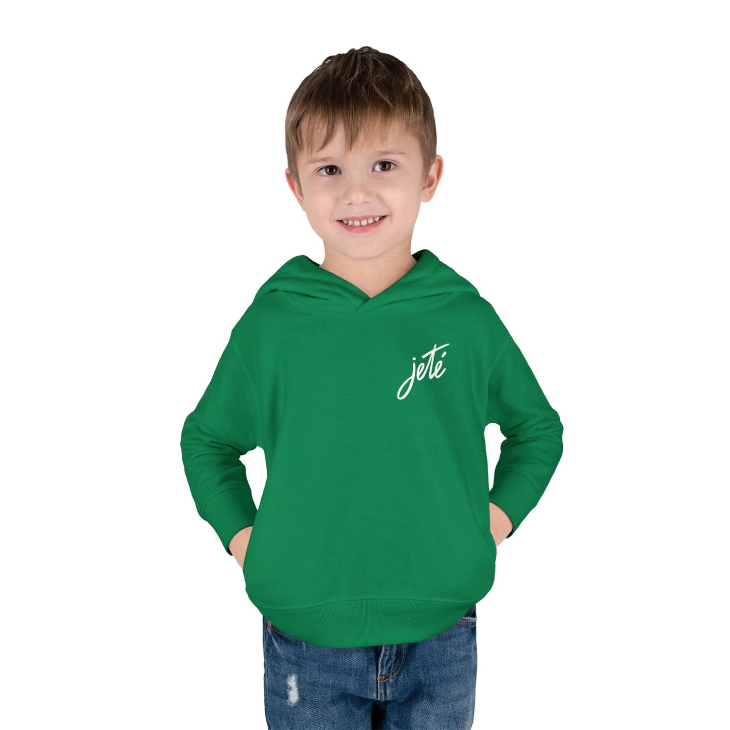 “Jeté” Official  Logo | Ballet & Dance Hoodie for Kids & Young Dance Enthusiasts - Toddler Pullover Hoodie