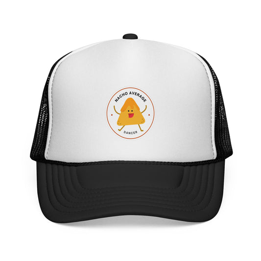 "Nacho Average Dancer" Trucker Hat – Kawaii Nacho Graphic Unisex Dance Cap | Funny Dance-Themed Hat for Adults & Teens
