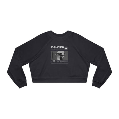 “Dancer” Contemporary Dancer in Spotlight Graphic | Streetwear-Inspired Ballet & Modern Dance Sweatshirt for Dancers & Enthusiasts - Women’s Cropped Sweatshirt
