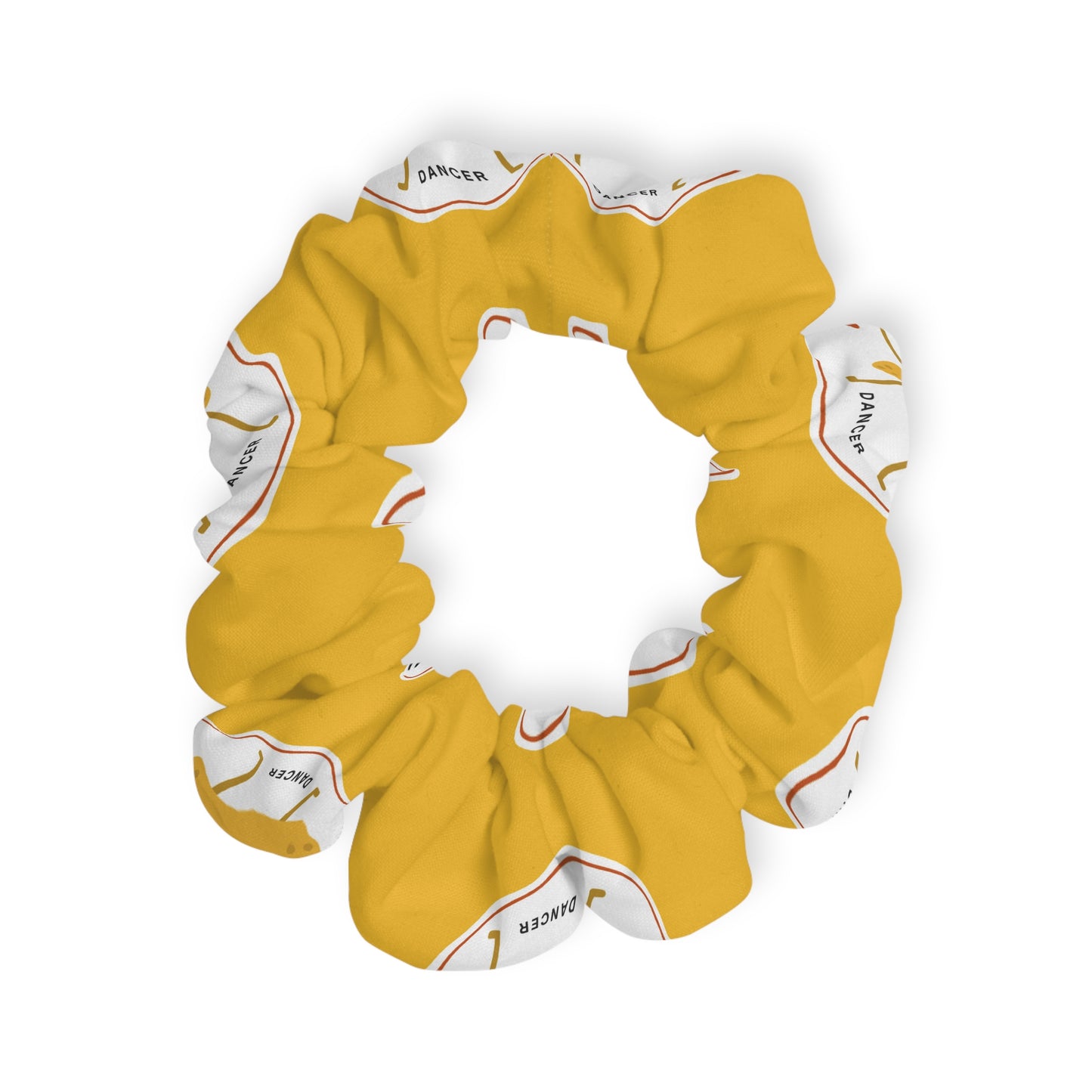 “Nacho Average Dancer” Scrunchie – Funny Dance Pun Hair Accessory with Cute Nacho Graphic