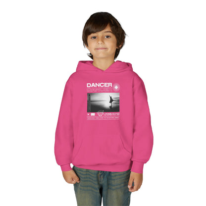 “Dancer” Arabesque on the Beach Graphic | Unisex Youth Hoodie – Streetwear-Inspired Ballet Dance Hoodie for Kids & Young Dancers