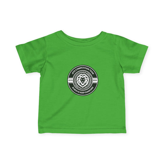 "Jeté Competition Team – Always Keep Dancing" Infant Fine Jersey Tee – Collegiate-Inspired Baby Dance T-Shirt for Future Performers