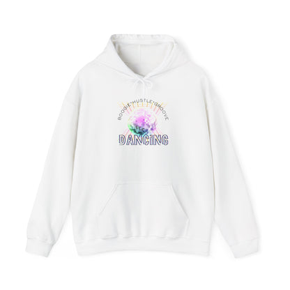 "Boogie, Hustle, Groove - Dancing" Streetwear Dance Graphic – Unisex Heavy Blend™ Hooded Sweatshirt