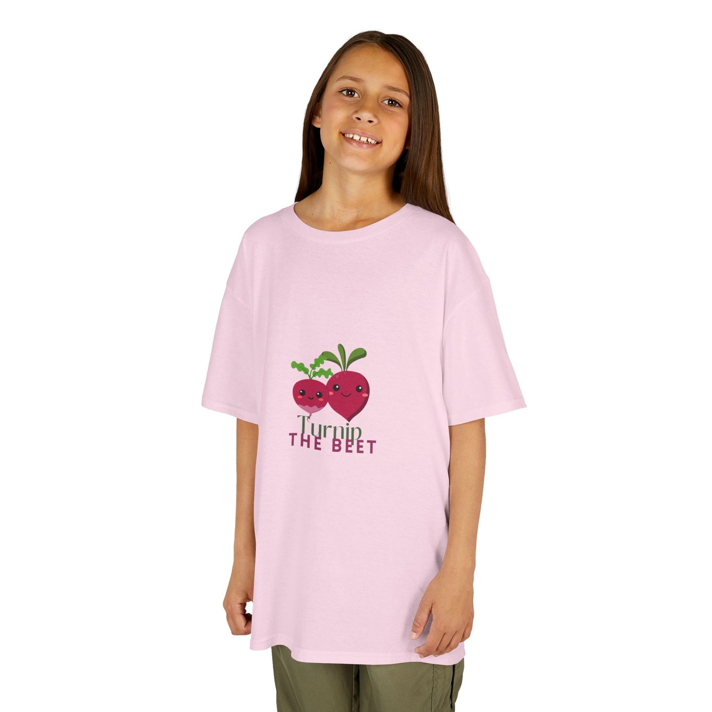 "Turnip the Beet" Youth Short Sleeve Tee – Cute Veggie Graphic Dance Pun Shirt for Kids