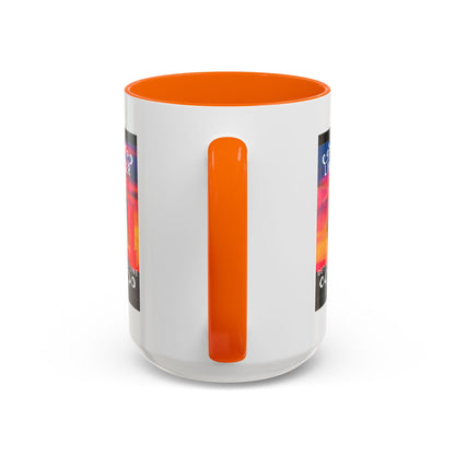 "Line Dancer" Accent Coffee Mug – Cute Cowgirl Graphic Ceramic Mug for Country Dance Lovers