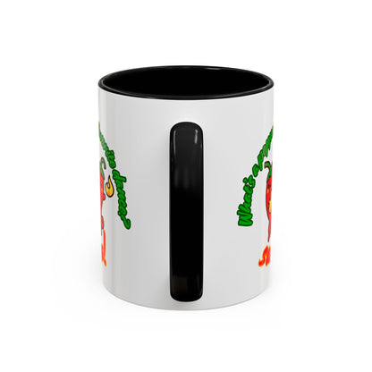 "What's a Pepper's Favorite Dance? Salsa." Accent Coffee Mug – Funny Dance Pun Ceramic Mug for Dancers and Food Lovers