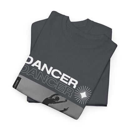 “Dancer” Mottos Streetwear Tee – Unisex Heavy Cotton Dance T-Shirt with Bold Graphic