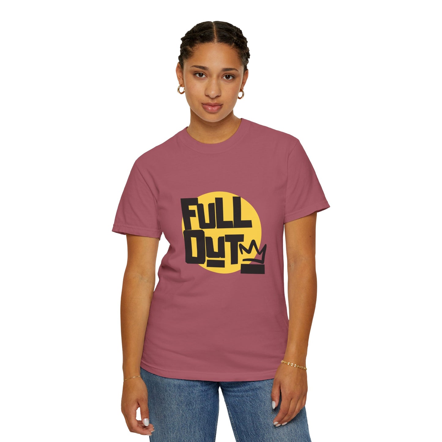 "Full Out" Unisex Garment-Dyed T-Shirt – Bold Streetwear-Inspired Dance Graphic Tee – Performance Shirt for Dancers & Hip Hop Enthusiasts