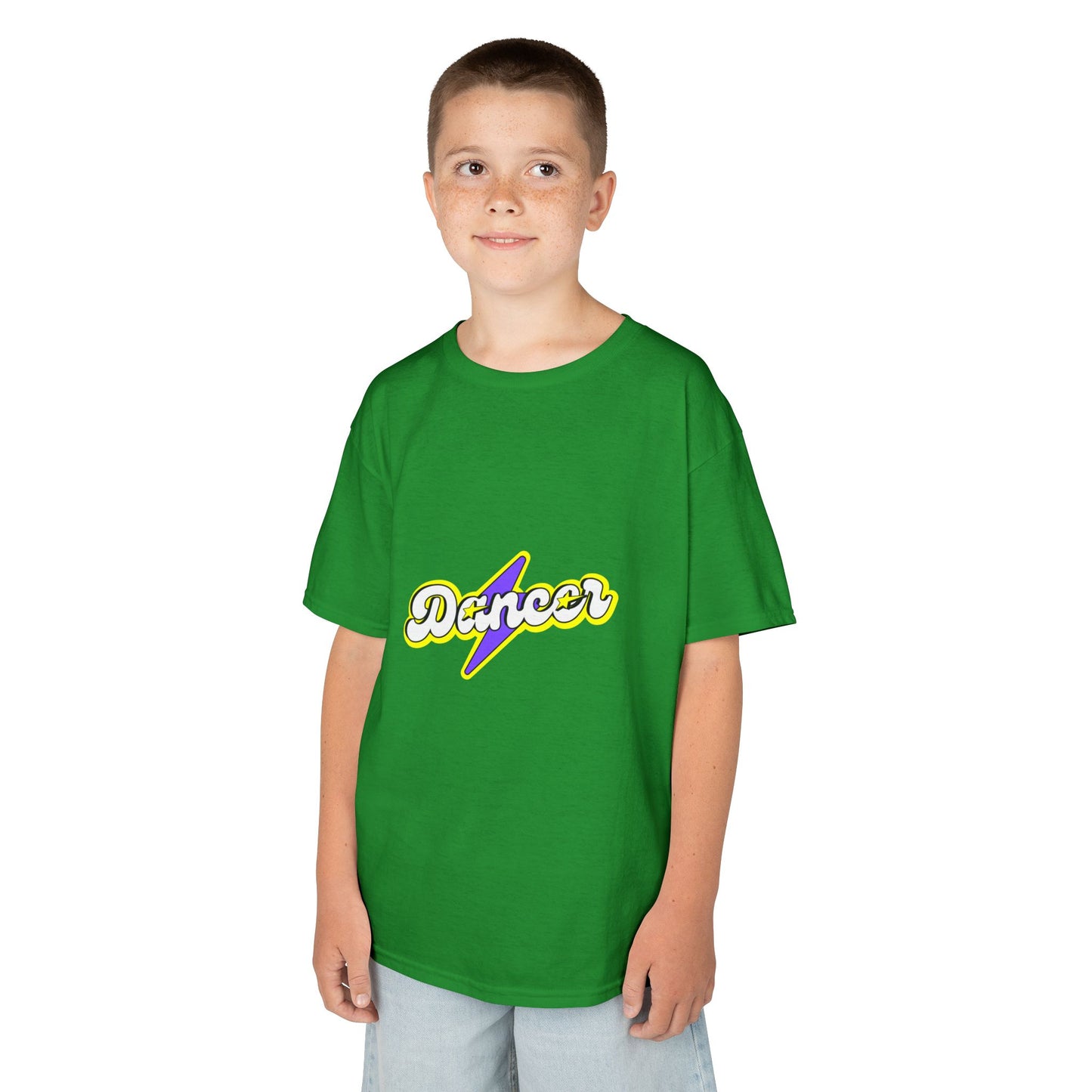 "Dancer" Youth Short Sleeve Tee – Superhero-Inspired Graphic Dance Shirt for Kids and Young Performers