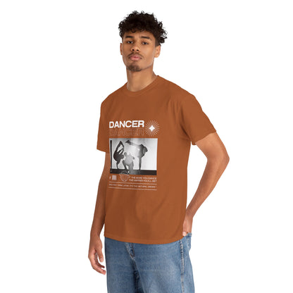 “Dancer” Graphic with Breakdancer Streetwear-Inspired Design | Hip-Hop Dance T-Shirt for Men & Women | Unisex Heavy Cotton Tee