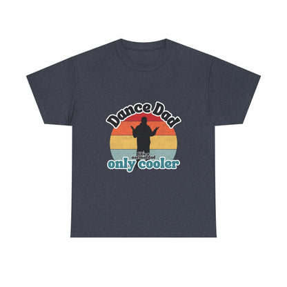 "Dance Dad" Unisex Heavy Cotton Tee – Funny Retro Dance Shirt for Cool Dads