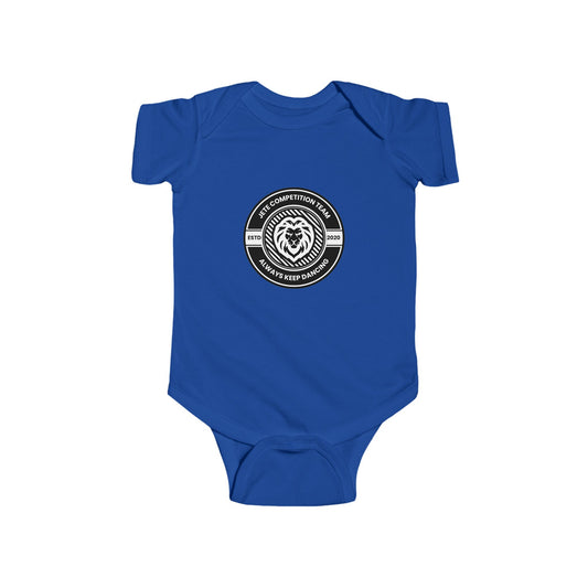 "Jeté Competition Team – Always Keep Dancing" Infant Short Sleeve Bodysuit – Collegiate-Inspired Dance Graphic Baby Outfit for Future Performers