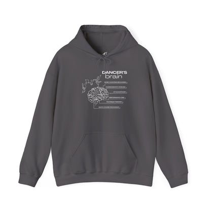 "Dancer’s Brain" Unisex Hoodie – Funny Dance-Themed Hoodie for Teens and Adults with Personalization Option and Cute Dancer Brain Graphic