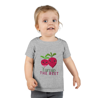 "Turnip the Beet" Toddler Dance T-Shirt – Cute Veggie Graphic Short Sleeve Tee for Kids
