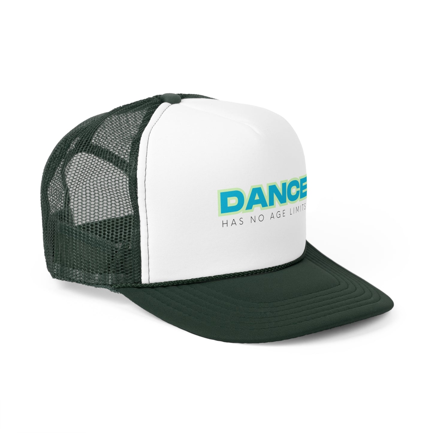 "Dance Has No Age Limits" Unisex Trucker Hat – Colorful Dance Quote Cap for All Ages, Dancers, and Movement Lovers