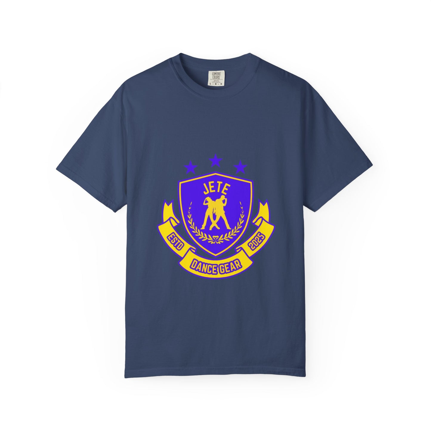 "Jeté Dance Gear" Unisex Garment-Dyed T-Shirt – Collegiate-Style Graphic Tee – Dance Apparel for Dancers & Performers