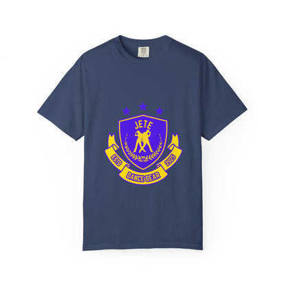 "Jeté Dance Gear" Unisex Garment-Dyed T-Shirt – Collegiate-Style Graphic Tee – Dance Apparel for Dancers & Performers