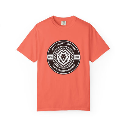 "Jeté Competition Team,  Always Keep Dancing" Unisex Garment-Dyed T-Shirt – Collegiate-Style Dance Graphic Tee – Shirt for Dancers & Teams