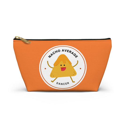 "Nacho Average Dancer" Makeup Bag – Cute Nacho Dance Graphic – Fun Dance-Themed Zipper Pouch for Cosmetics, Accessories & Gifts