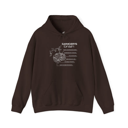 "Dancer’s Brain" Unisex Hoodie – Funny Dance-Themed Hoodie for Teens and Adults with Personalization Option and Cute Dancer Brain Graphic