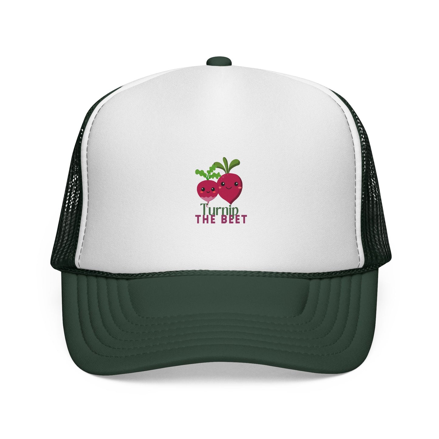 "Turnip the Beet" Funny Dance-Inspired Trucker Hat – Unisex Veggie Graphic Cap for Dancers & Foodie Fans